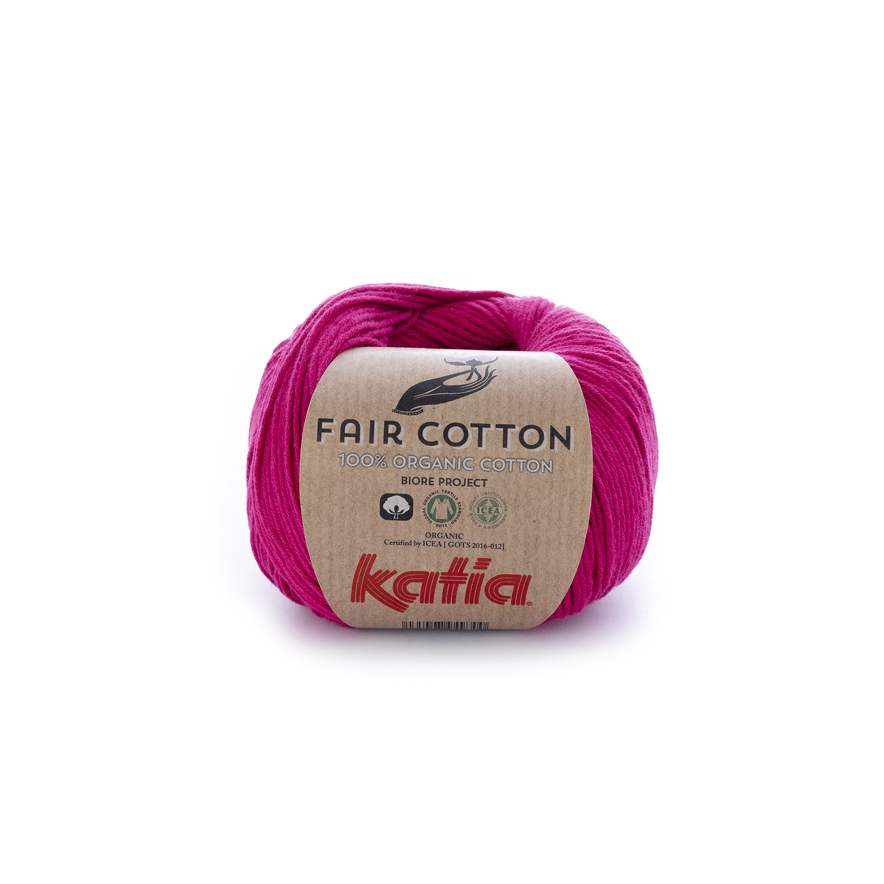 Fair Cotton 32 Framboos rood